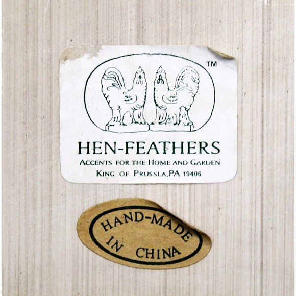 Vtg 90s Hen Feathers Cork Board 7 Pins Hangable Farm House Barn Animal Rustic - Picture 8 of 8